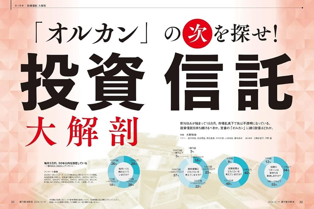 週刊東洋経済 2024年10/19号（投資信託 大解剖）[雑誌] | 週刊
